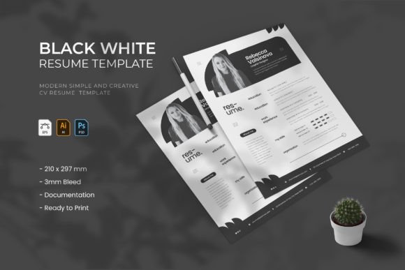 Black White - Resume: A Template That Cuts Through the Noise