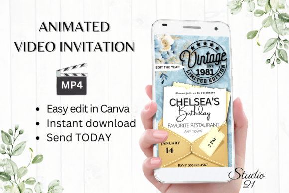 Celebrate in Style: The Magic of a Retro Birthday Invitation