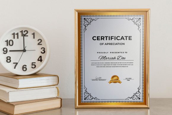 Certificate Template Design Layout: Crafting Simple Modern Classy Awards