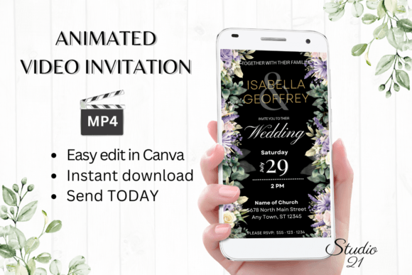 Design Your Dream Day: The Digital Wedding Invitation W8415