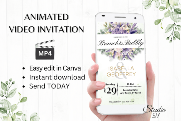 Designing the Perfect Digital Wedding Brunch Invite W9416