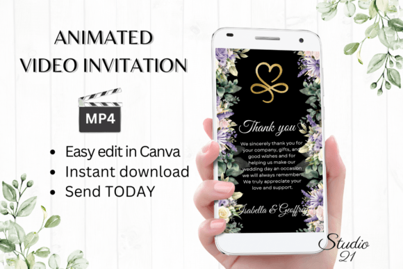 Digital Wedding Thank You W9415TU: A Modern Serif for Elegant Communication