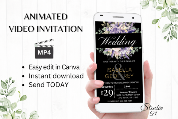 Effortless Elegance: A Deep Dive into Digital Wedding Invitation W8417