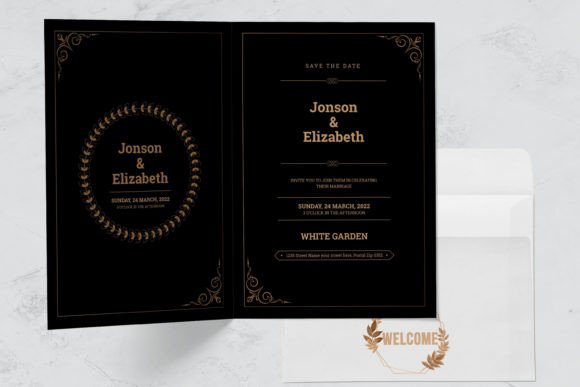 Mastering Event Invitations with the Black Invitation Card Design