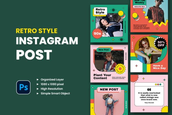 Mastering the Retro Vibe: Instagram Post Templates for Modern Brands