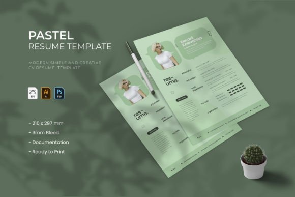 Modernize Your Job Hunt with a Pastel Resume Template