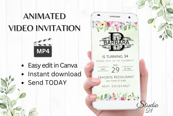 Monogram Letter B: An Electronic Invite for Modern Events